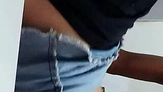 This milf was cooking and got fucked, filled with cum