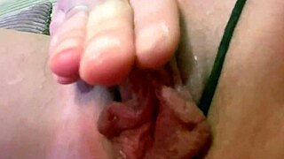 Watch this hot goth girl finger herself in panties?