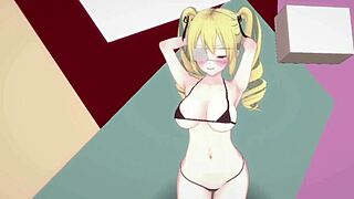 Koikatsu Arisu OC performs elegant dancing routine with phut hon