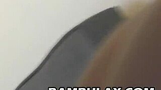 Man, this interracial queefing vid with ebony maid ends in creampie!