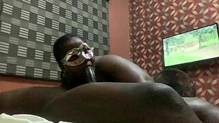 I share intimate moments with my girlfriend, focusing on her tanned curves and big ass in our private sessions.