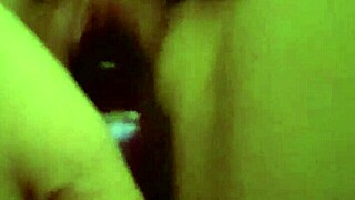 Wife Teases Pussy with Dildo for Cum