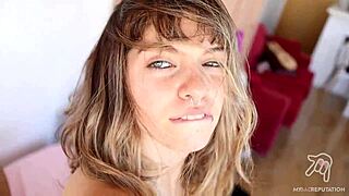 petite 18+ latina girlfriend explores 12 rough riding positions with bareback passion