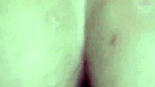 Young 18+ Amateur's Emotional First Time Using Female Condom For Big Ass Creampie