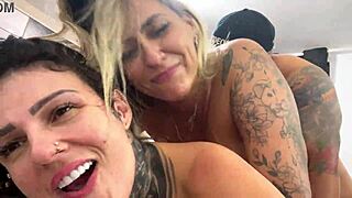 when we have that intense threesome sex with throbbing pussies almost cumming together so deliciously