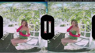 Stunning Poison Ivy cosplay in VR! Evil redhead's pussy gets smashed hard!