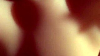 Blonde toy teen 18+ receives cumshot in her huge tits