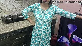 Watch Indian stepmom fuck stepson in kitchen