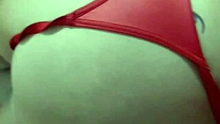 Young 18+ Amateur's Emotional First Time Using Female Condom For Big Ass Creampie