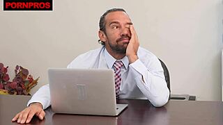 Chloe Temple's tight pussy gets her that office raise