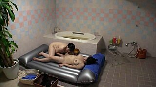 Married Asian Lesbians Explore Muff Diving and Fingering in Wedding Scene