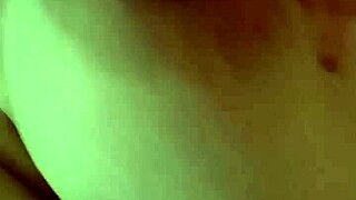 Busty pornstar plays with her big natural tits