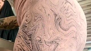 My friend with big pussy flashes during lunch help.