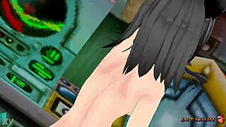 Yukari Katsubari Strips Down in Bossfight Striptease