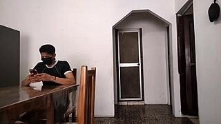 Perverted Stepfather Spies and Masturbates in Bathroom