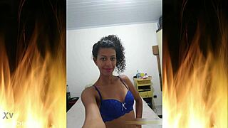 I’m Obsessed with This Beautiful Brunette in Blue Lingerie Trailer 01