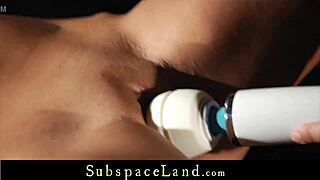 pussy b vibes gets fucked and struggles with rough punishment spanking