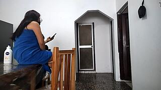 Perverted Stepfather Spies and Masturbates in Bathroom