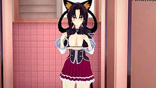 akeno pushes me to bang kuroka in wild fantasy