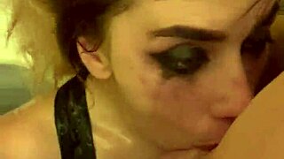 Toilet piss whore gets filled with hot sperm in dirty action