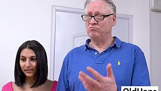 Sarah Cute and Lylyta Yung Handle Oldhan’s Worn Cock with Ease