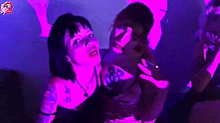 Four Little Sluts Smoke And Worship Feet While Stripping And Kissing In Lingerie.