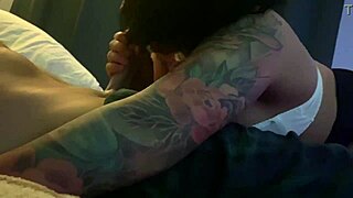 Alice Fire in Lingerie Asian Blowjob with Monster Cock