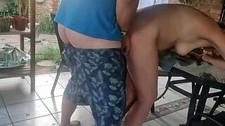 Rough outdoor pounding leaves her shaking with intense doggystyle action