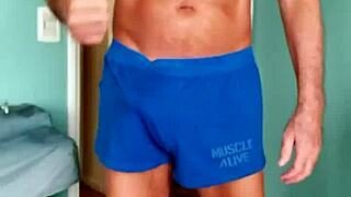 pervy papifachero loves soft cotton muscle shorts