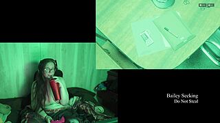 naked brunette with big ass plays lake house game