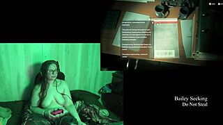 naked brunette with big ass plays lake house game