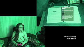 naked brunette with big ass plays lake house game