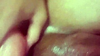 Hey, that tight shemale is solo playing with an 11-inch dildo in POV