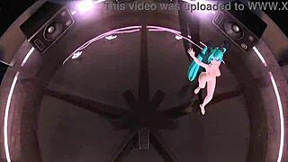 hatsune miku and luka shine in full nude bunny costumes