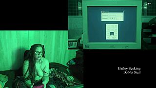 naked brunette with big ass plays lake house game