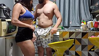 neighbor caught me in kitchen for quick action