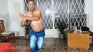 Oh man, Alessandra Maia the MILF interrupts karate training and has to fuck the guy to keep him calm 😏