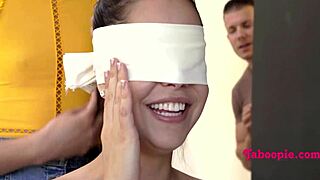 She tricked step siblings into fucking with friend's help