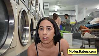 omg nikki mars rides jason legend’s huge dick in public laundromat! 😍