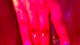 ebony babe fingers her wet pussy hard until she cums loudly in intense masturbation session