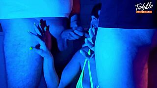 Wife Sucks Two Cocks Bent Over