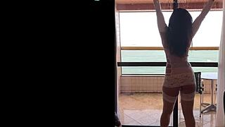 Mature Brazilian MILF in Lingerie and Corset Shows Off Curvy Body for Amateurs