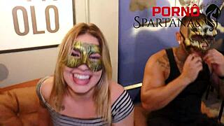 Bold Gabily Enjoys Spartano's Black Shaft, Leaving Her Man Stunned