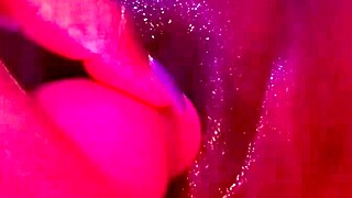 ebony babe fingers her wet pussy hard until she cums loudly in intense masturbation session