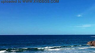 That Beach Walk Turned Into Wild Public Voyeur Action with Latina Tits