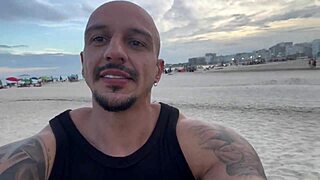 Two hot latina teens met on copacabana beach and invited for intense interracial fucking with african pornstars