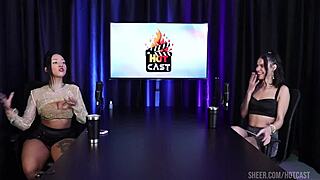 debora andrade with vitoria beatriz share hot moments in sheer red interview.