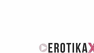 redhead dancing in private club trailer