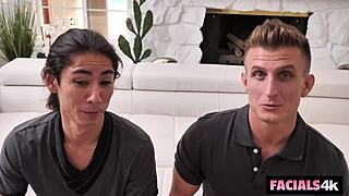 girl scout slut gets face frosted after wild blowjob