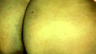 bbw with natural tits makes pussy squirt while spanking big ass with toys